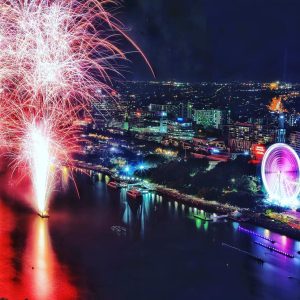Wheel Of Brisbane aerial shot